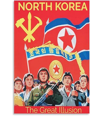 Amazon.co.jp: ヴィンテージ北朝鮮プロパガンダポスター偉大な指導者